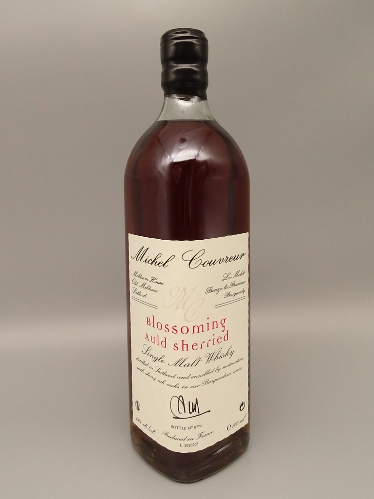 Michel Couvreur BLOSSOMING AULD SHERRIED Single Malt (bottled 24.3.2025!) 45%
