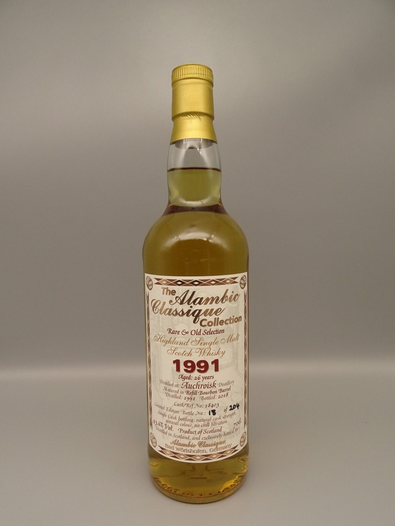 Auchroisk 1991/2018 26yo Bourbon Cask 43,6%