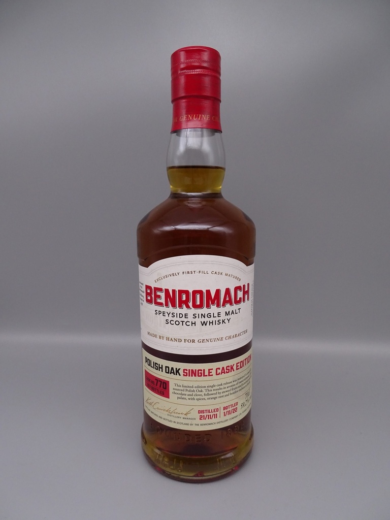 Benromach 2011/2022 10yo Polish Oak Single Cask 770 59,2%