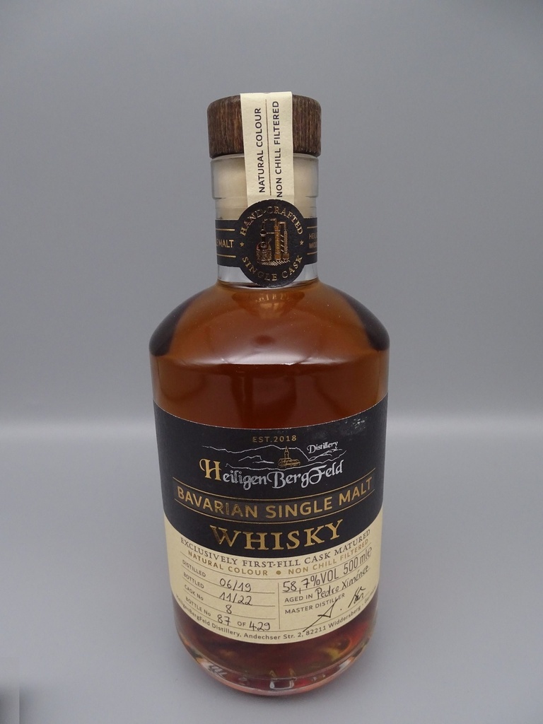 HeiligenBergFeld 2019/2022 Cask No. 8 First Fill PX Cask 58,7% 500ml