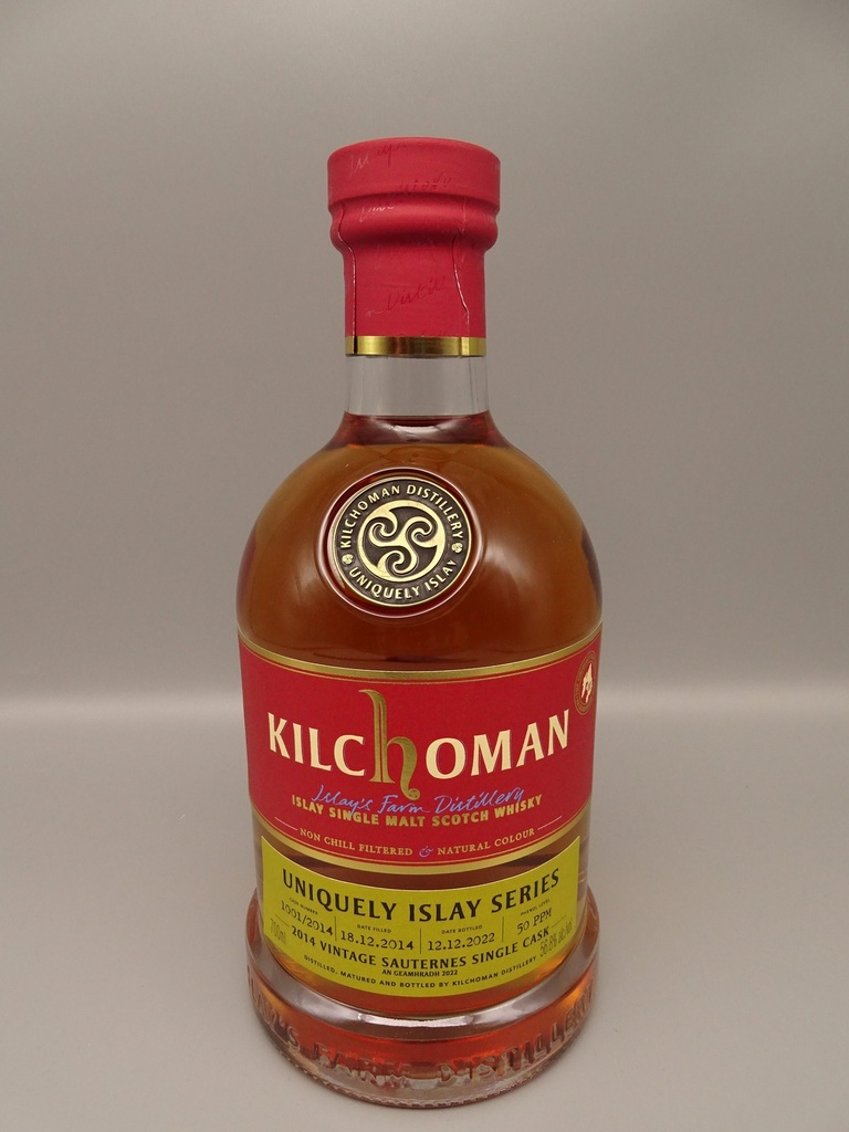 Kilchoman Vintage 2014 Uniquely Islay Series #3/5 Cask 1001/2014 Bourbon Barrel 17m Finish in Sauternes Hogshead 56,8%
