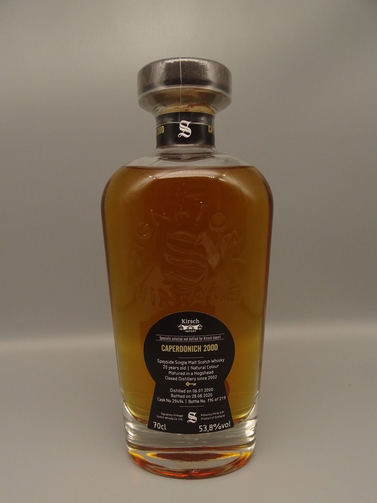 Caperdonich 2000/2020 Signatory Vintage Hogshead Nr. 29494 Kirsch 53,8%