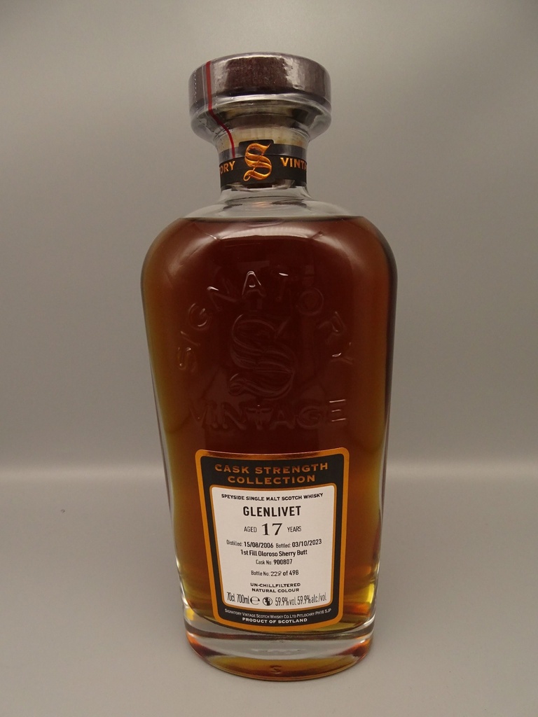 Glenlivet 2006/2023 17yo 1st fill Oloroso Sherry Butt 900807 59,9%