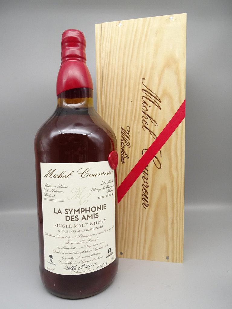 Michel Couvreur LA SYMPHONIE DES AMIS 2011/2025 14yo Manzanilla Single Cask  52% Cask Strength MAGNUM