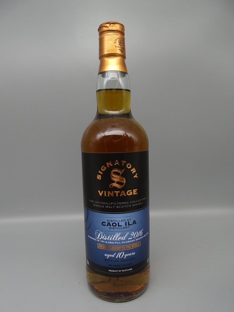 Caol Ila 2016/2026 10yo "UCF" 1st and 2nd Fill Oloroso Sherry Butts Finish 46%
