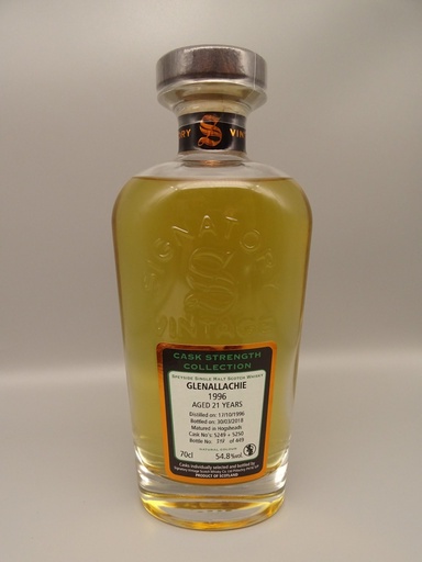 SV  Glenallachie 1996 / 2018 21yo Hogshead 54,8% Cask Strength